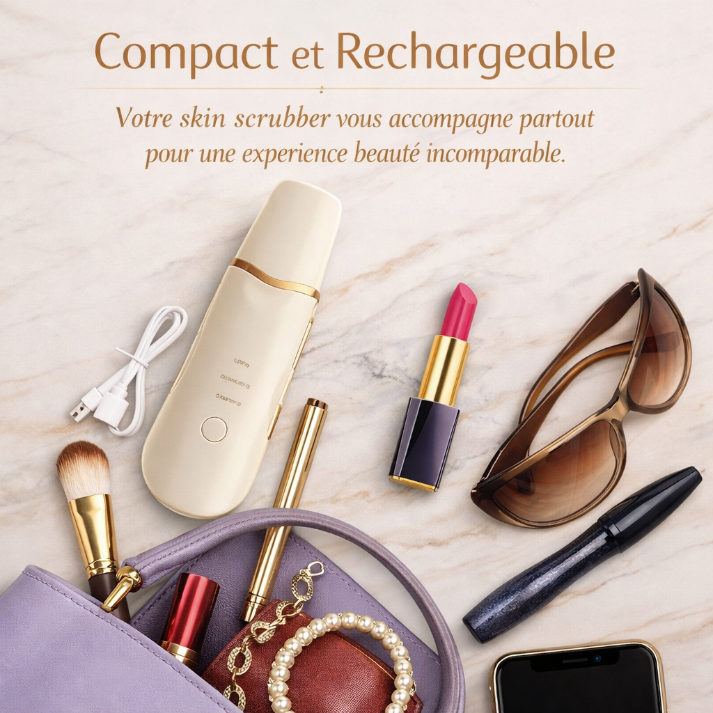 Leather Shovel Moisturizing Clean – Appareil de Nettoyage Visage à Spatule Ultrasonique 6 en 1