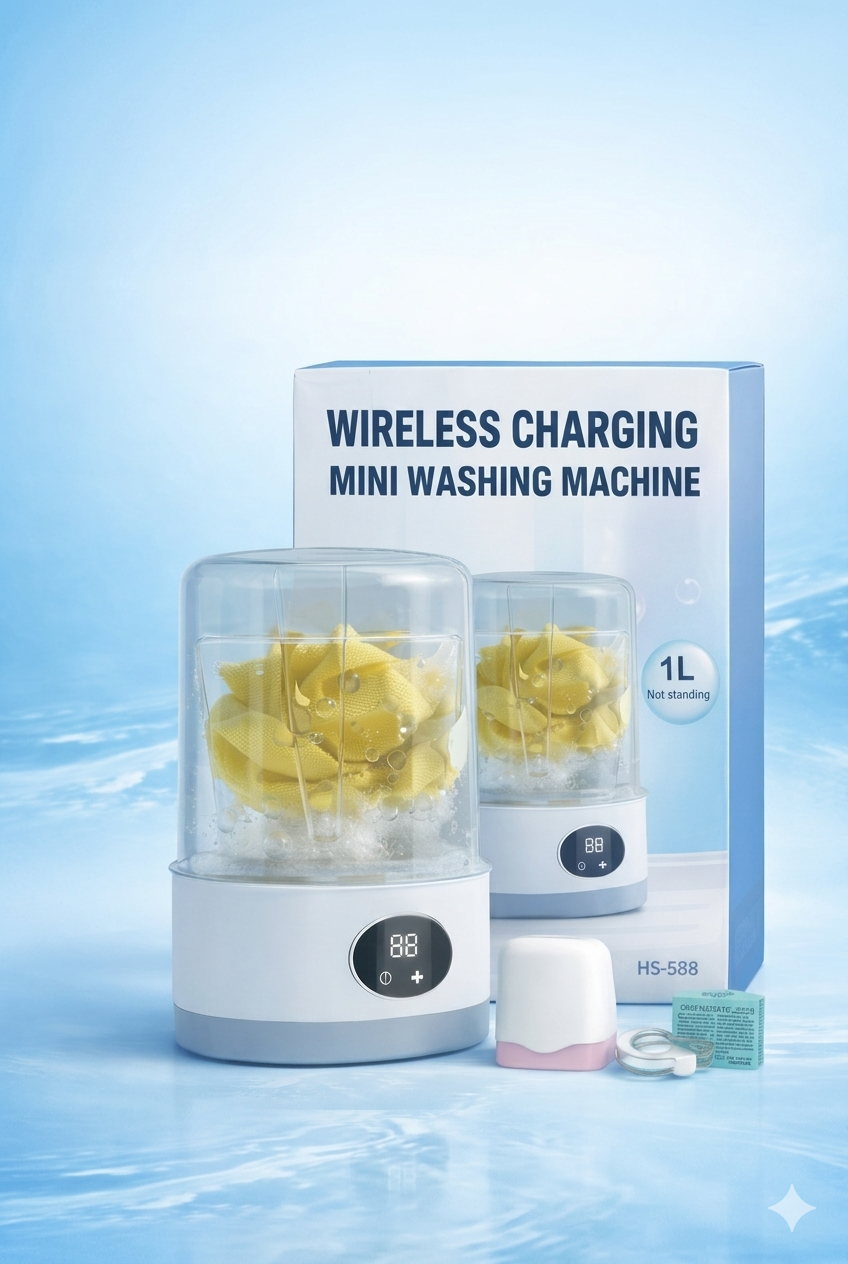 Mini Machine à Laver Portable sans Fil | 1L