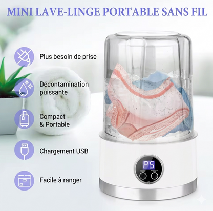 Mini Machine à Laver Portable sans Fil | 1L