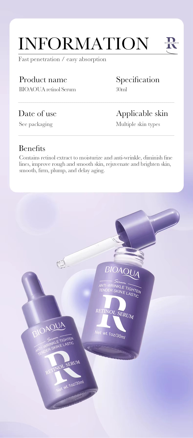 BIOAQUA Sérum Anti-Age